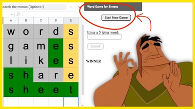 featured image thumbnail for post Making a Word Game w/ Google Sheets and Apps Script