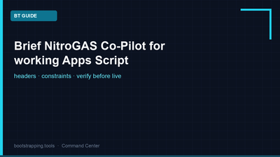featured image thumbnail for post Brief NitroGAS Co-Pilot so you get working Apps Script