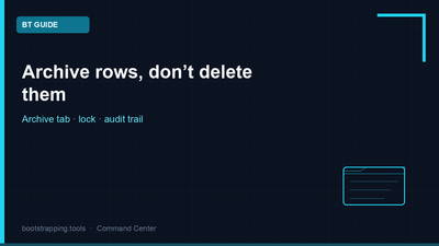 featured image thumbnail for post Archive rows, don’t delete them