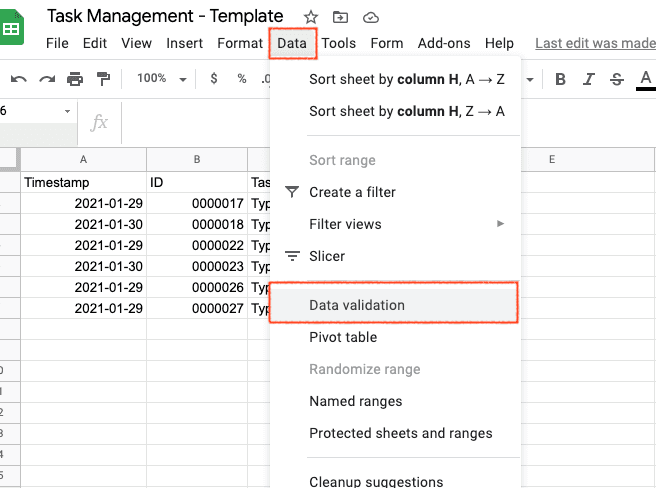 menu-datavalidation